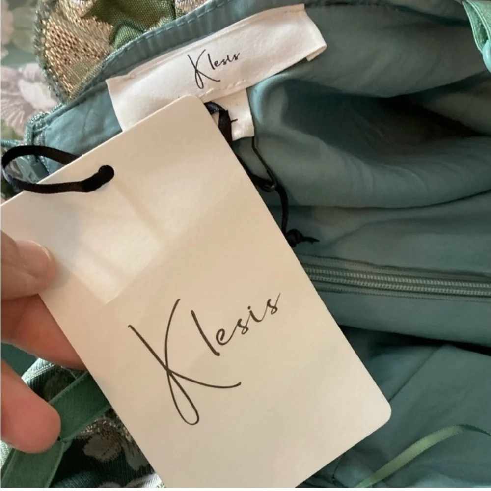 I CAN’T WAIT SAGE GREEN JACQUARD FLORAL MAXI DRESS
